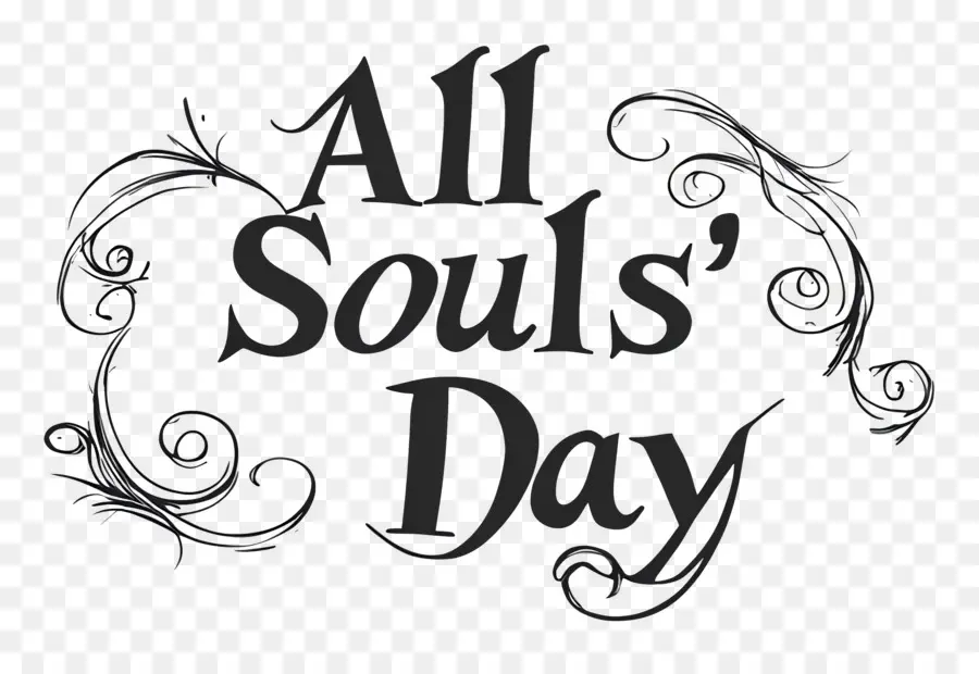 All Souls Day，ข้อความวันทั้งหมดของวิญญาณ PNG