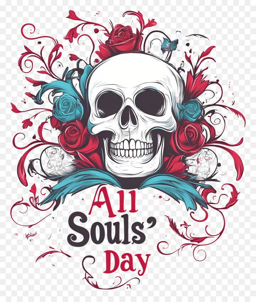 All Souls Day，กะโหลกศีรษะของ All Souls PNG