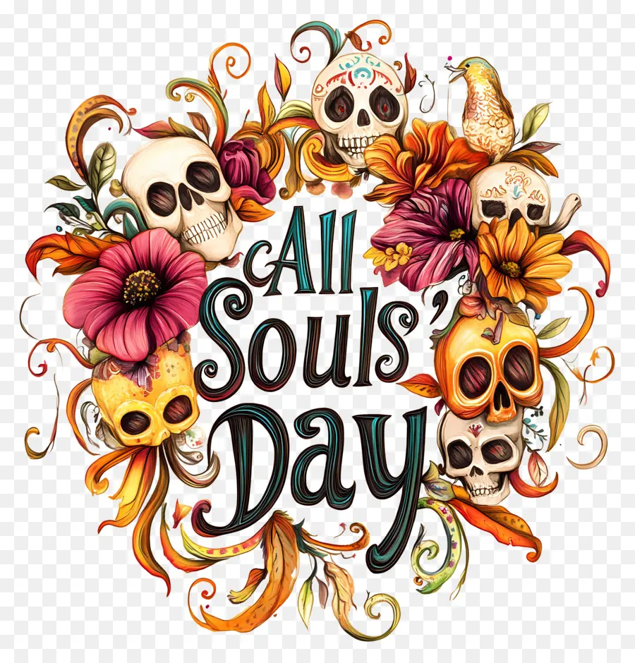 All Souls Day，กะโหลกศีรษะของ All Souls PNG