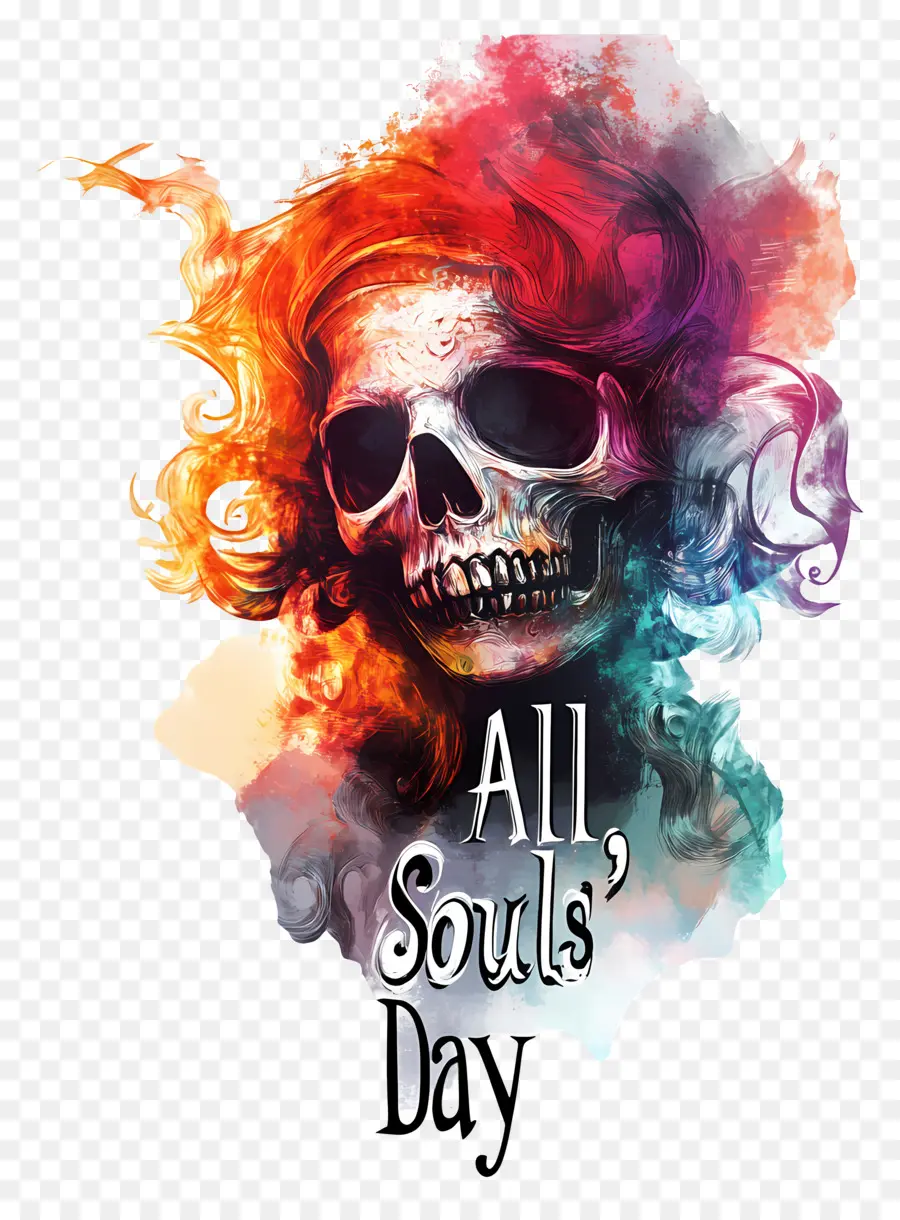 All Souls Day，กะโหลก PNG