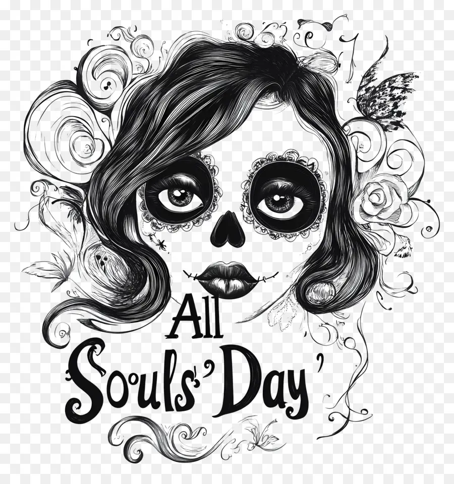 All Souls Day，หน้ากะโหลก PNG