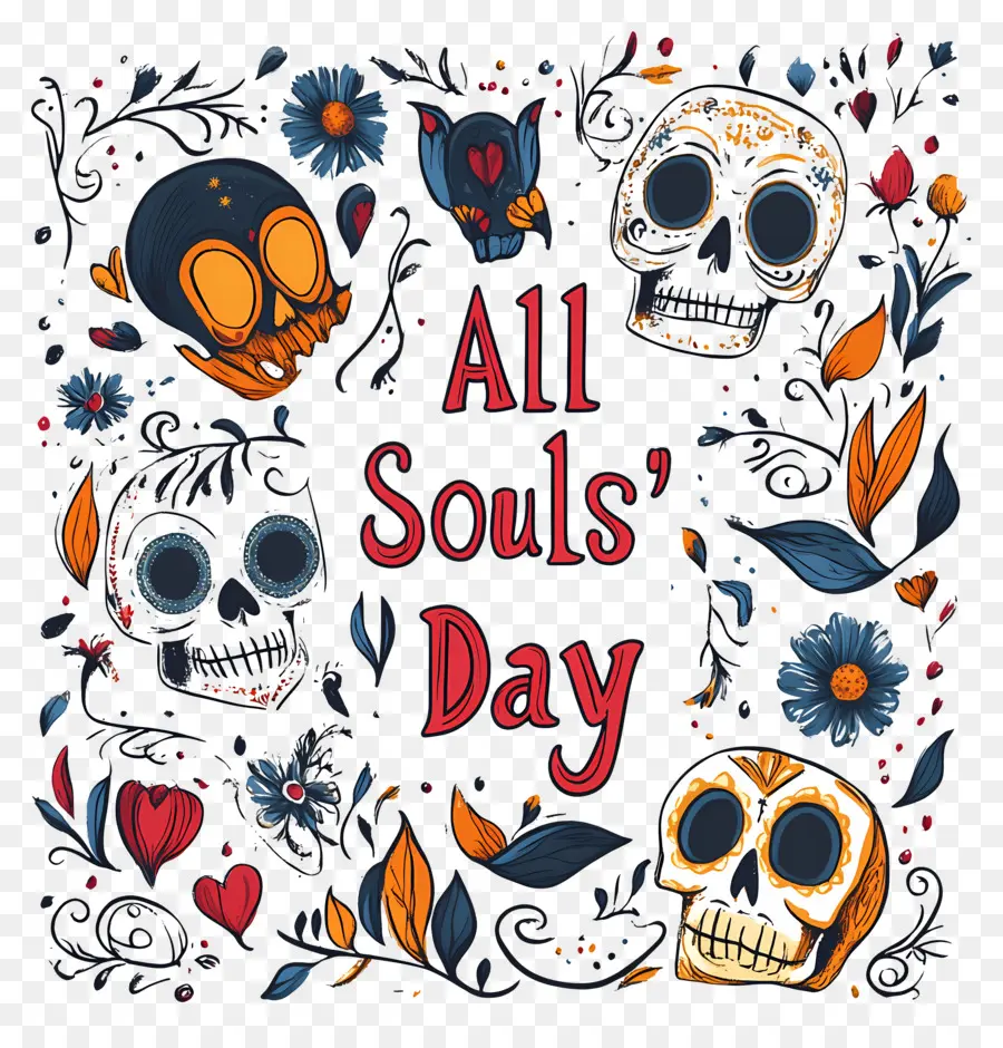 All Souls Day，กะโหลกศีรษะของ All Souls PNG