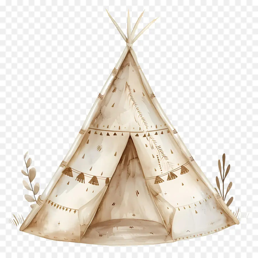 Wigwam สีน้ำ，เต็นท์ PNG