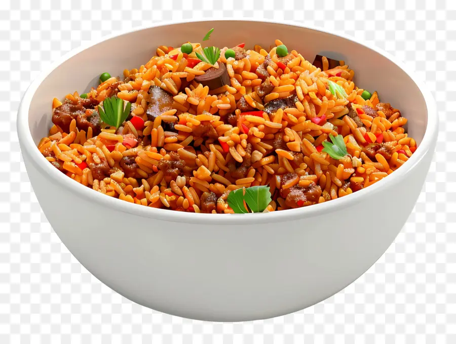 อาหารแอฟริกัน，ชามข้าว Jollof PNG