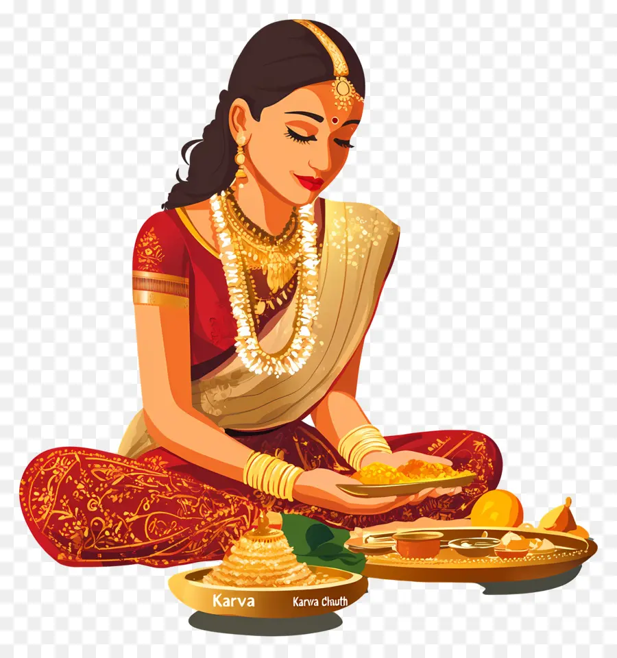 Karva Chauth，ผู้หญิง Karva Chauth PNG