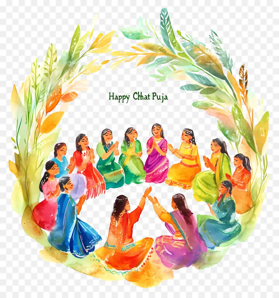 มีความสุข Chhath Puja，Chhath Puja Gathering PNG