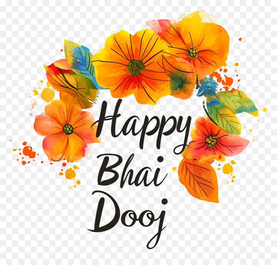 มีความสุข Bhai Duj，Bhai Dooj คำทักทาย PNG