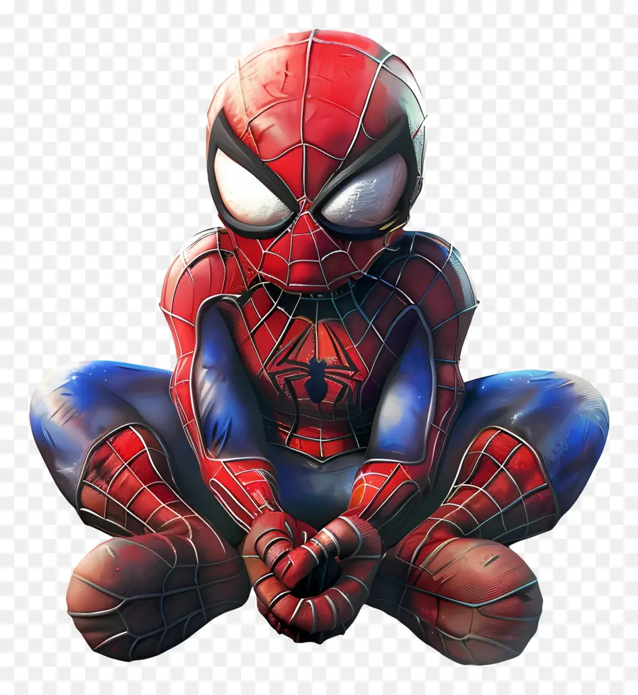 Spiderman น่ารัก，Spider Man นั่ง PNG