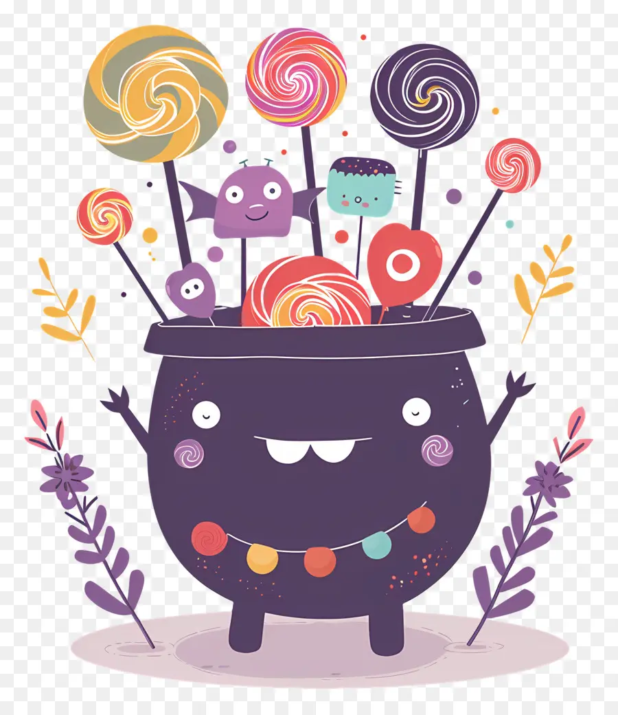 ขนมฮัลโลวีน，Candy Cauldron PNG