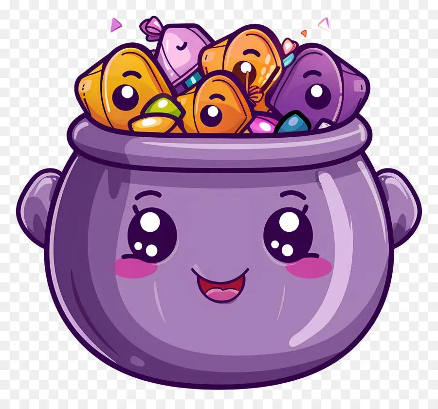 ขนมฮาโลวีน，Candy Cauldron PNG