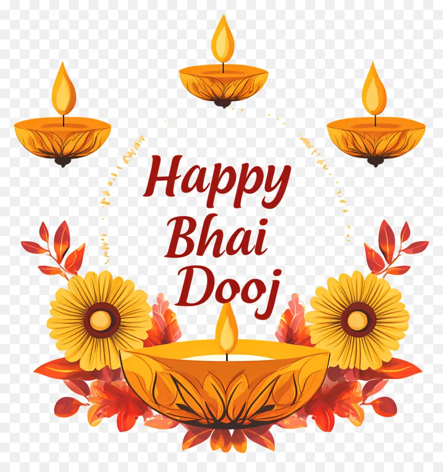 มีความสุข Bhai Duj，ข้อความ Happy Bhai Dooj PNG