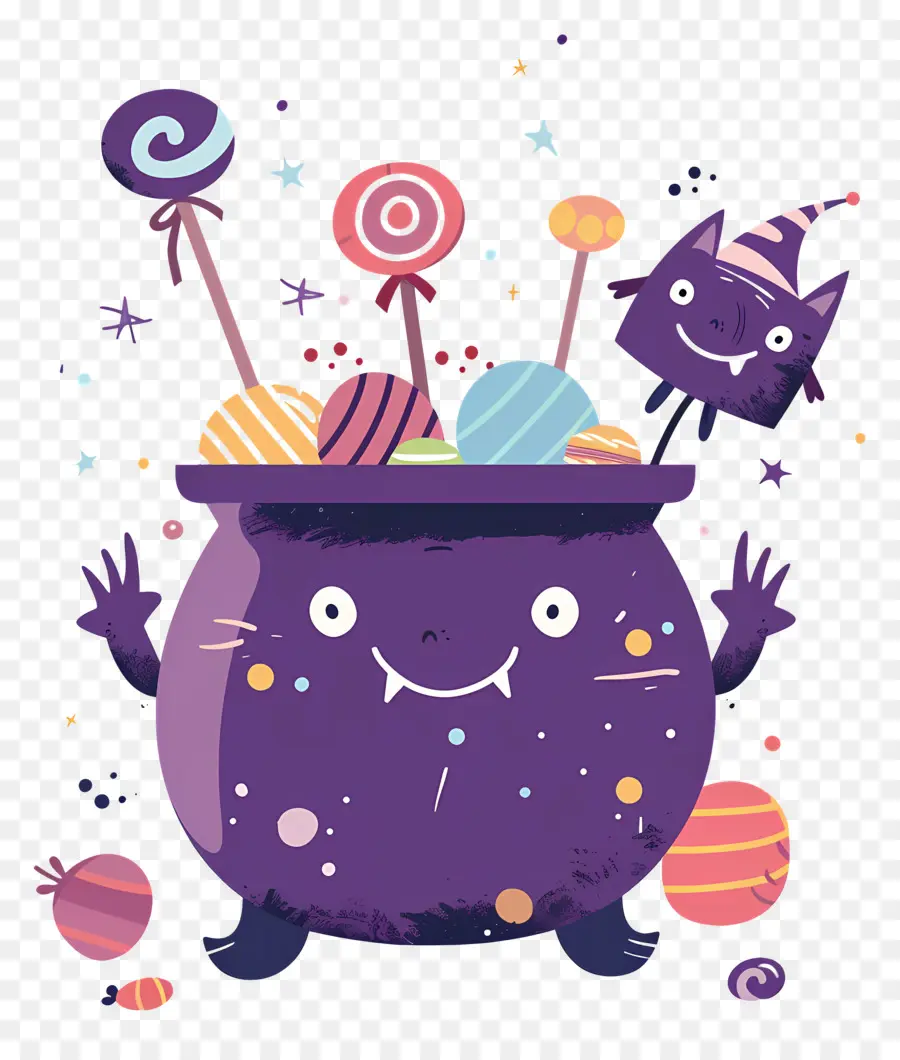 ขนมฮัลโลวีน，Candy Cauldron PNG