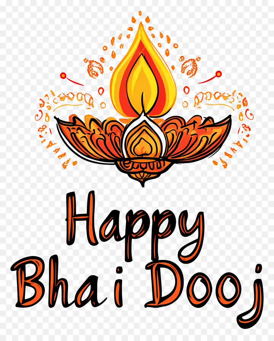 มีความสุข Bhai Duj，ข้อความ Happy Bhai Dooj PNG