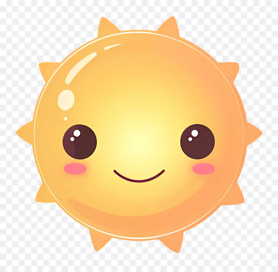 Kawaii Sun，ดวงอาทิตย์น่ารัก PNG