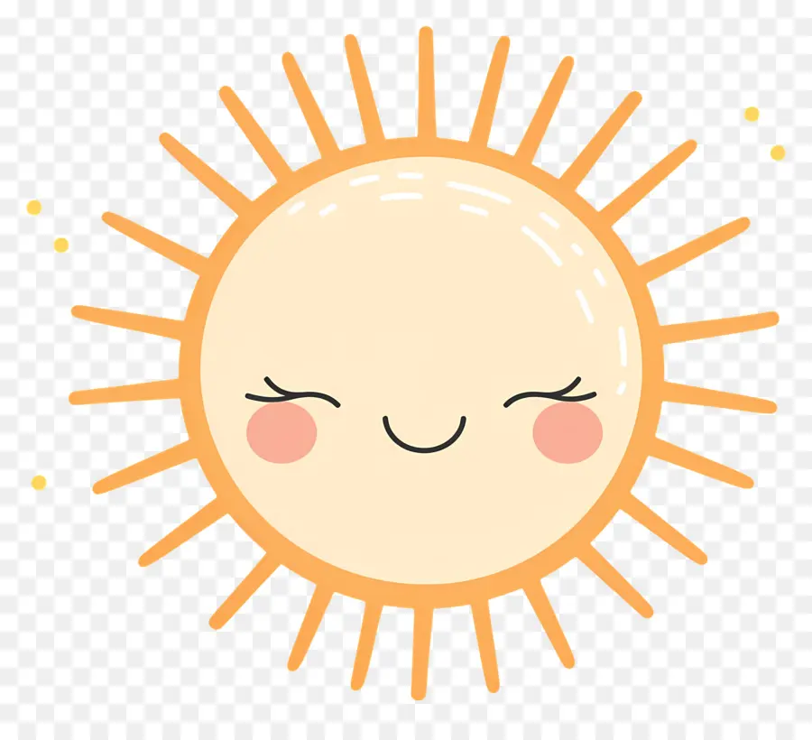 Kawaii Sun，ดวงอาทิตย์แห่งความสุข PNG