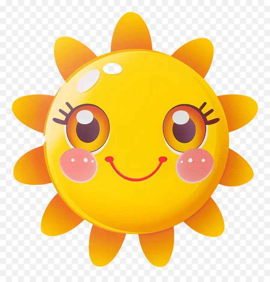 Kawaii Sun，ดวงอาทิตย์ยิ้ม PNG