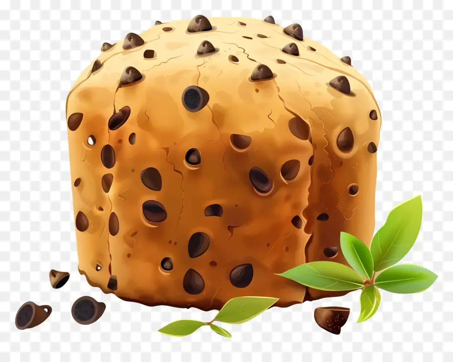 Panettone，เค้กช็อกโกแลตชิป PNG