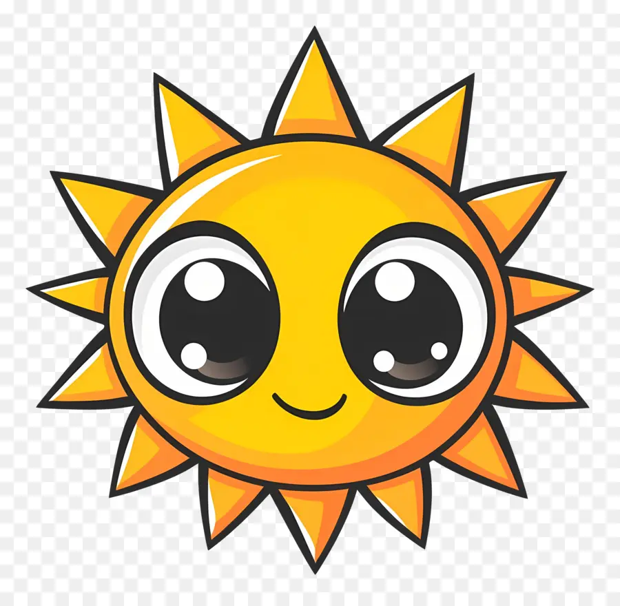 Kawaii Sun，Sunking Sun PNG