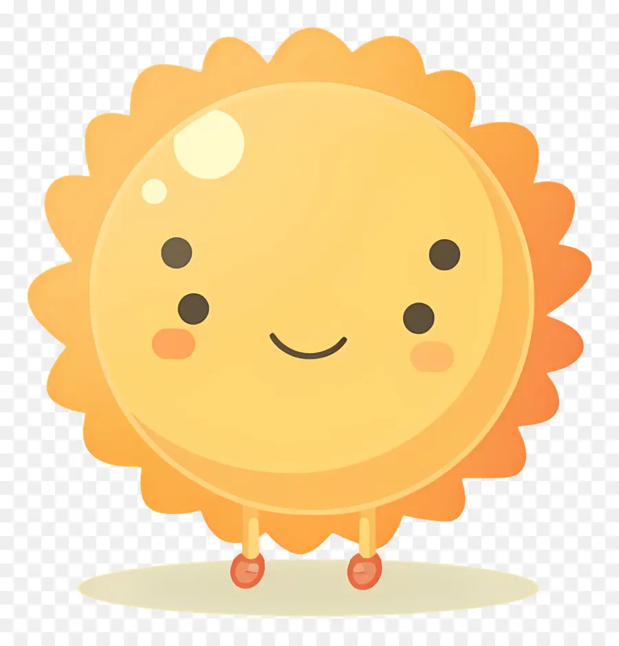 Kawaii Sun，ดวงอาทิตย์น่ารัก PNG