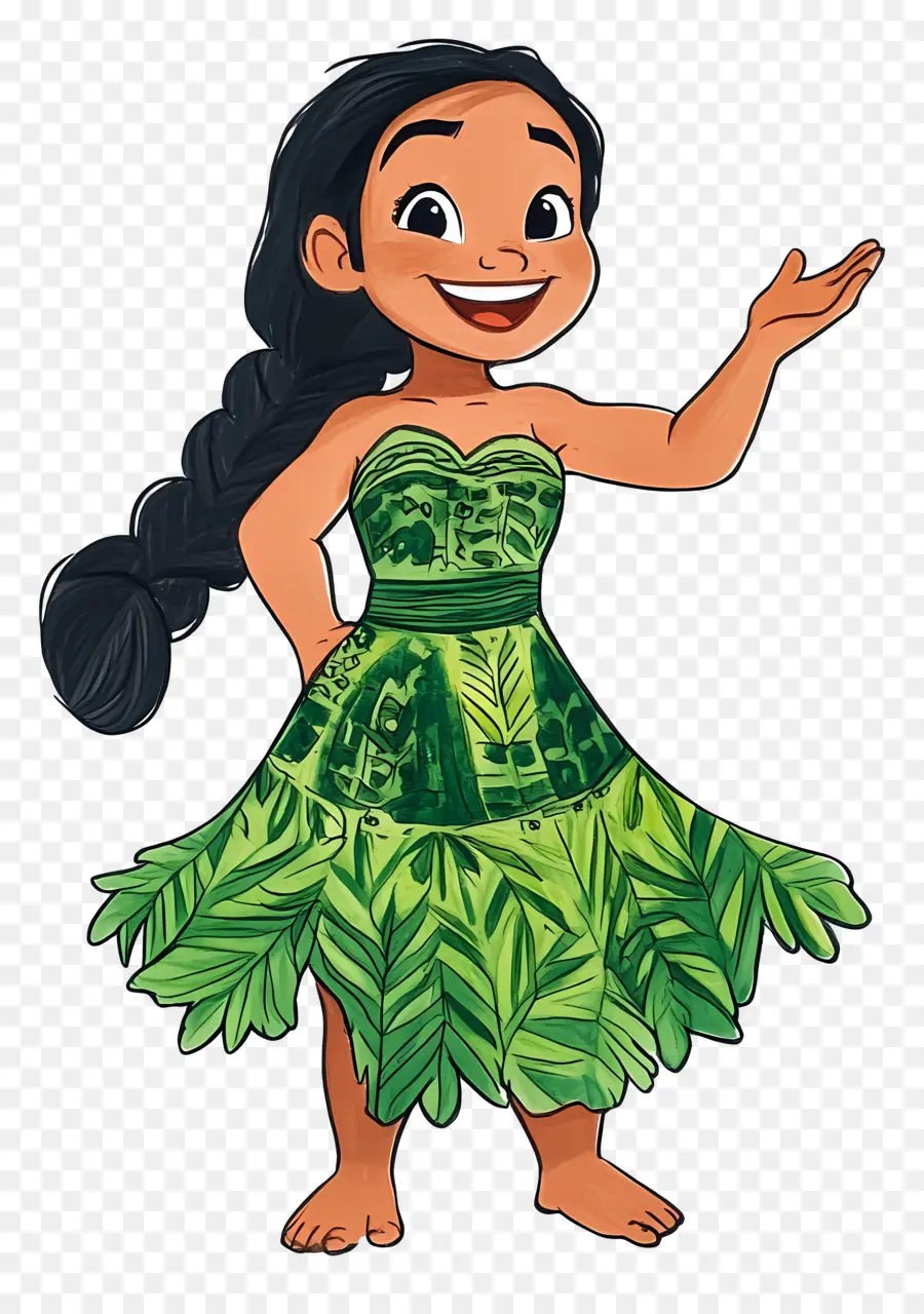 ตัวละคร Lilo，สาวการ์ตูนในชุด PNG