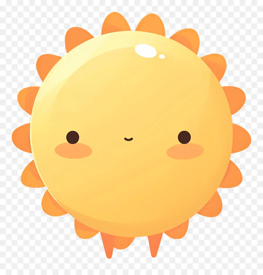 Kawaii Sun，ดวงอาทิตย์น่ารัก PNG