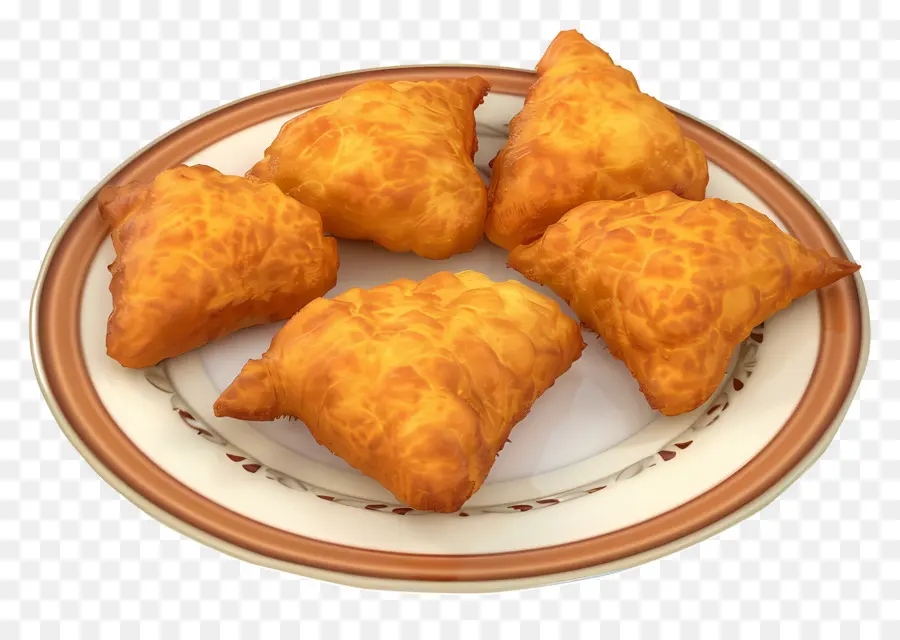 ขนมปังเปโกร่า，Golden Samosas PNG