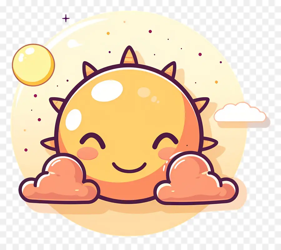 Kawaii Sun，ดวงอาทิตย์ยิ้ม PNG