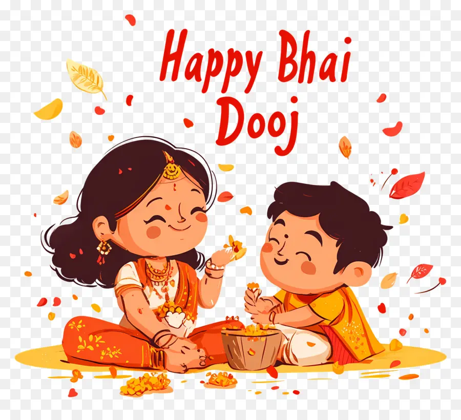 มีความสุข Bhai Duj，การเฉลิมฉลอง Bhai Dooj PNG