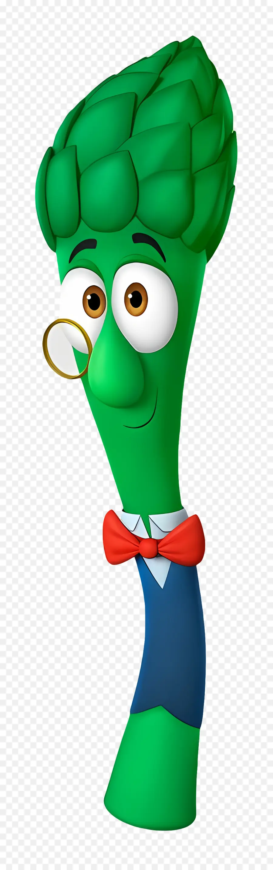 Veggietales，ตัวละครหน่อไม้ฝรั่ง PNG