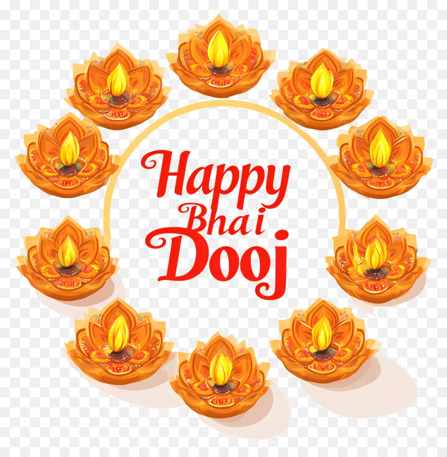 มีความสุข Bhai Duj，Bhai Dooj คำทักทาย PNG