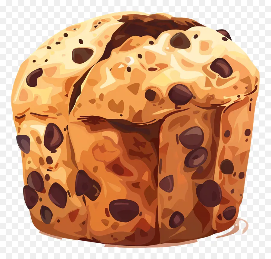 Panettone，มัฟฟินช็อกโกแลตชิป PNG