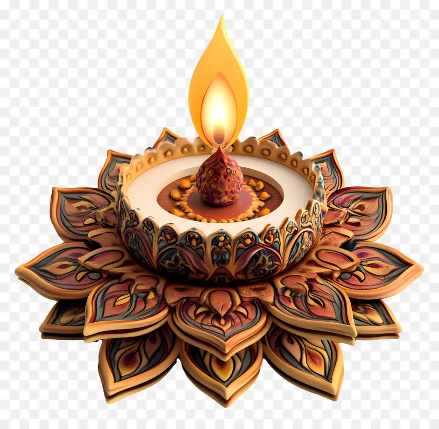 Deepawali，ได้รับการตกแต่ง PNG