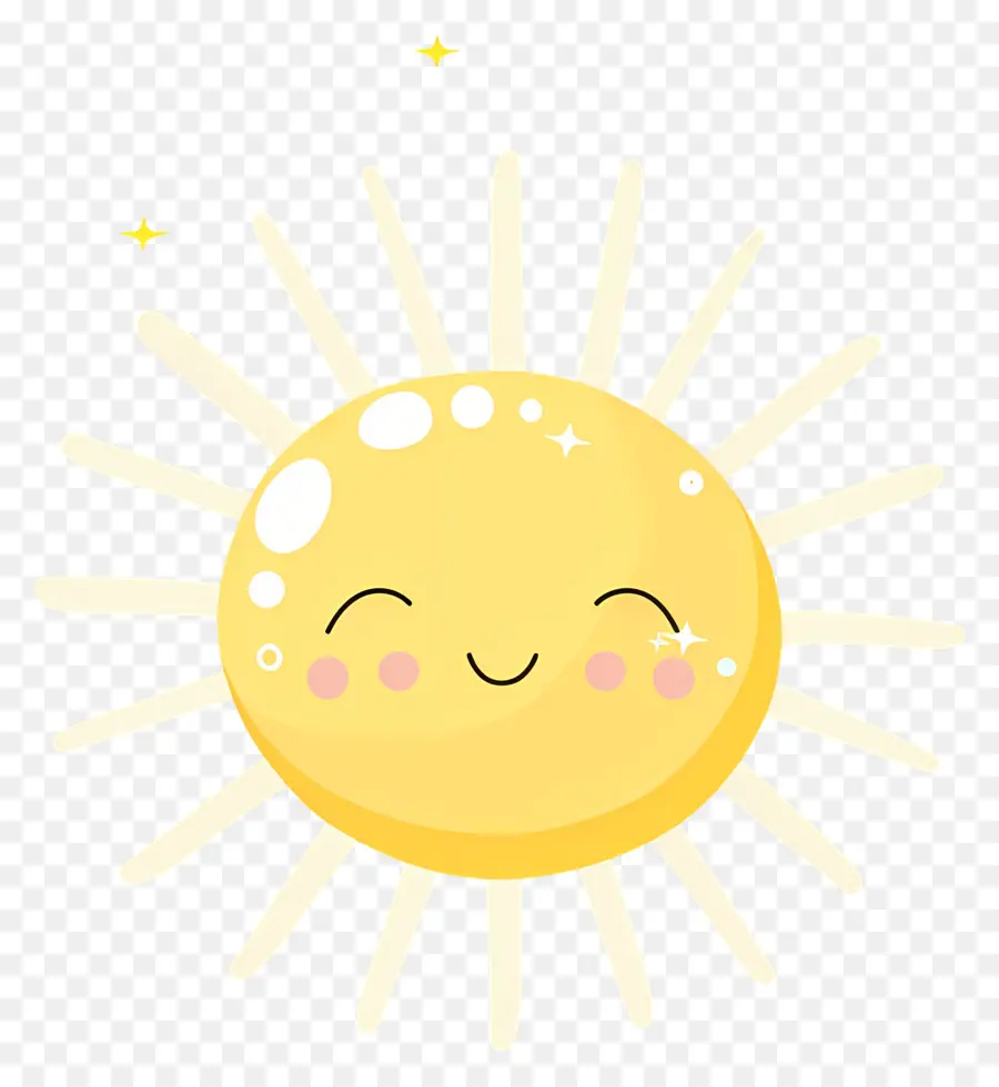 Kawaii Sun，ดวงอาทิตย์ยิ้ม PNG