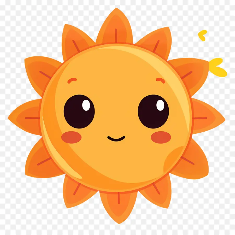 Kawaii Sun，ดวงอาทิตย์ยิ้ม PNG