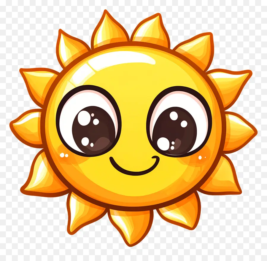 Kawaii Sun，Sunking Sun PNG