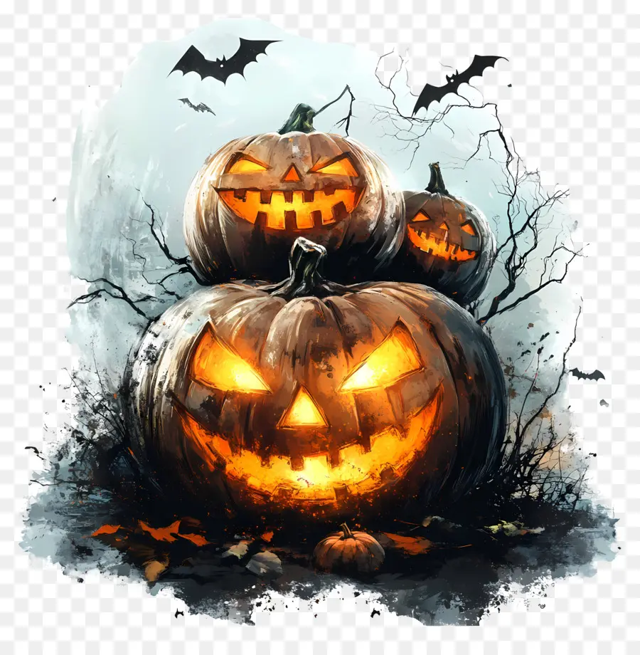 คืนฮาโลวีน，Jack O' Lanterns PNG