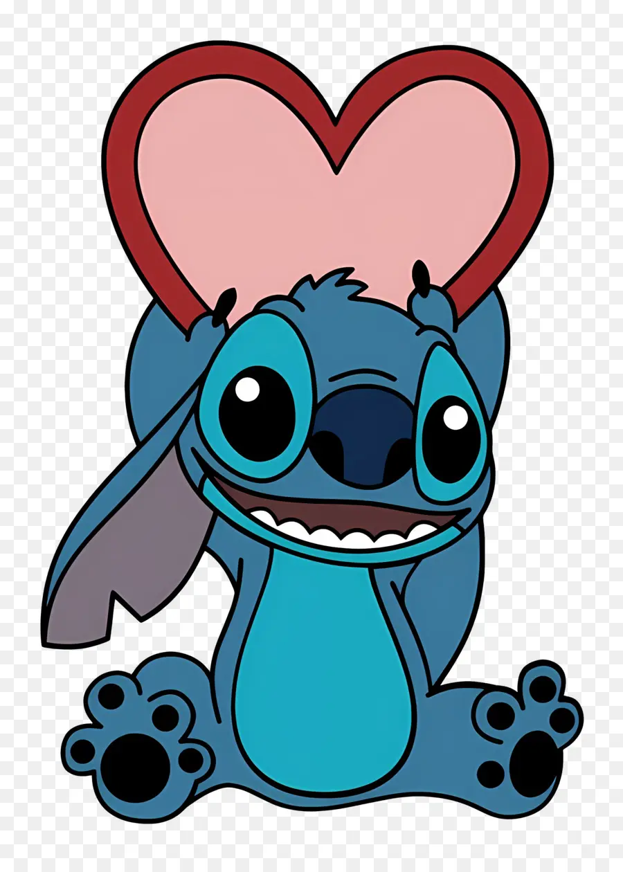 Disney Stitch，สิ่งมีชีวิตมนุษย์ต่างดาวสีน้ำเงิน PNG