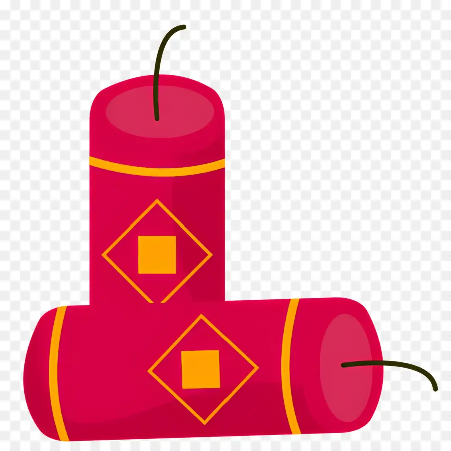 นักประทัด，Firecrackers สีแดง PNG