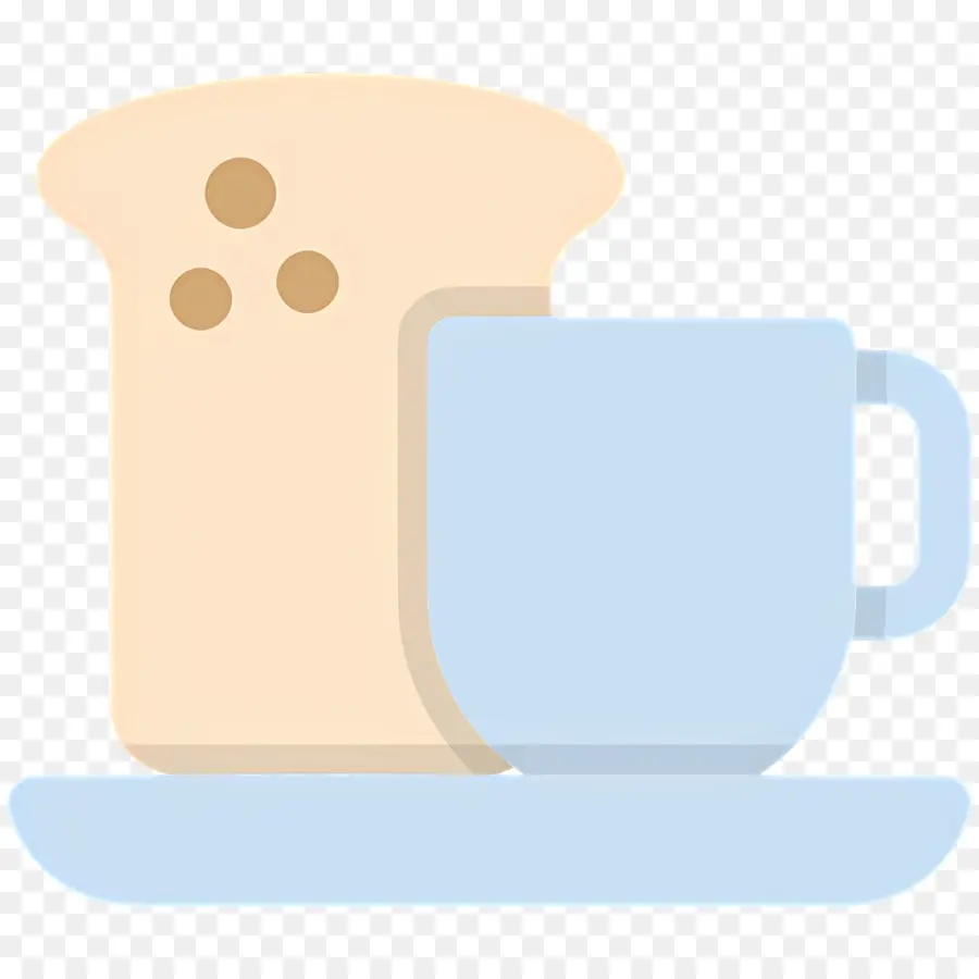 กาแฟเช้า，กาแฟและขนมปัง PNG