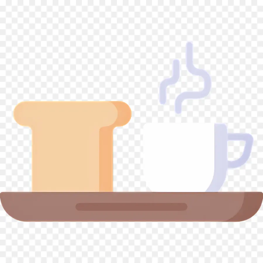 กาแฟเช้า，กาแฟและขนมปัง PNG