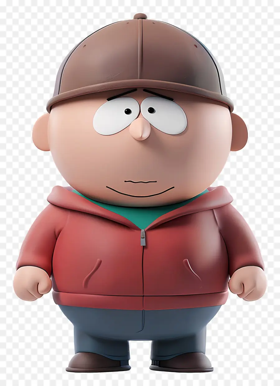 Eric Cartman，ตัวการ์ตูนในแจ็คเก็ตสีแดง PNG