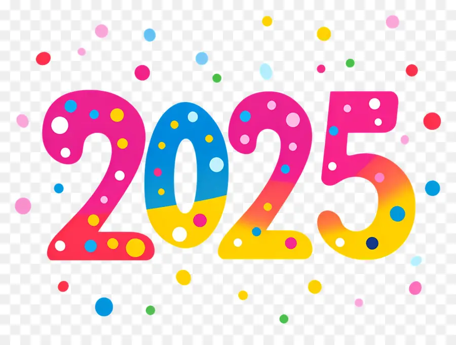 2025 ปีใหม่，สีสันปี 2025 PNG