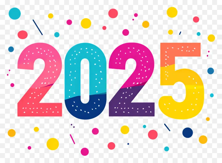 2025 ปีใหม่，สีสันปี 2025 PNG