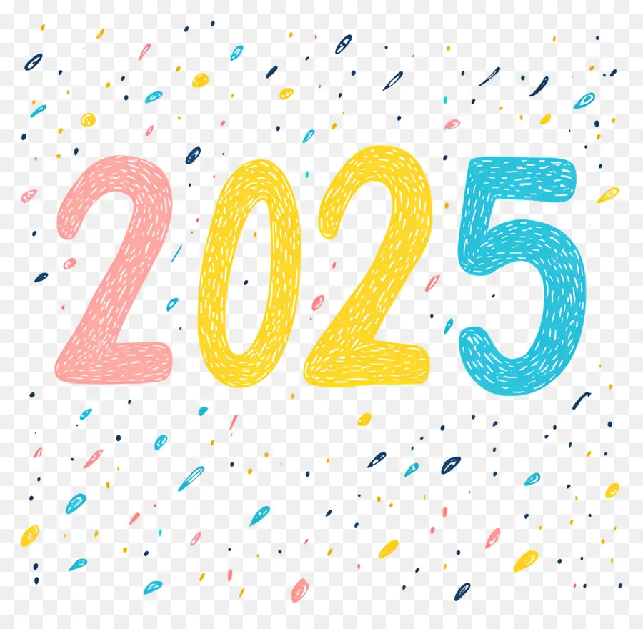 2025 ปีใหม่，สีสันปี 2025 PNG