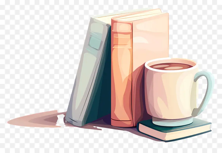 หนังสือและกาแฟ，การอ่าน PNG