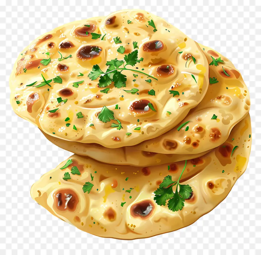 ขนมปังน่าน，Flatbread กับสมุนไพร PNG