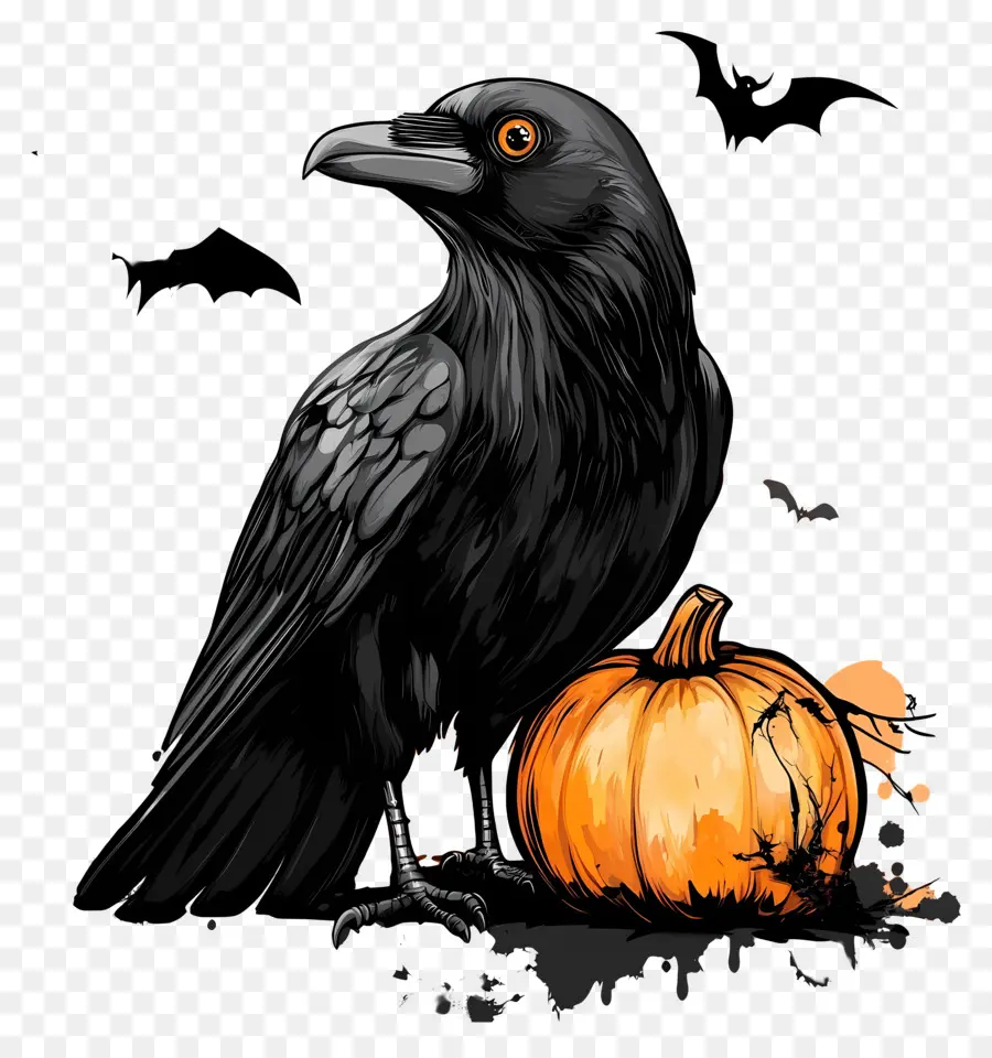 Raven ฮาโลวีน，กากับฟักทอง PNG