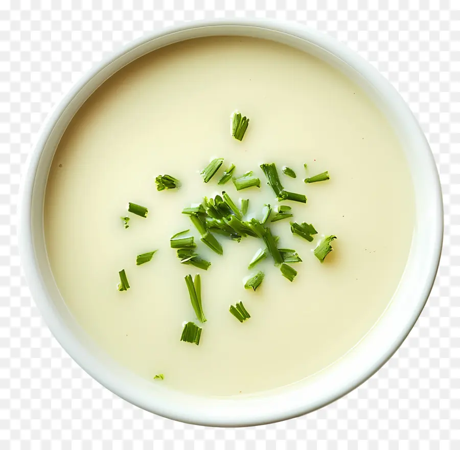 Vichyssoise，ซุปกับกระเทียม PNG