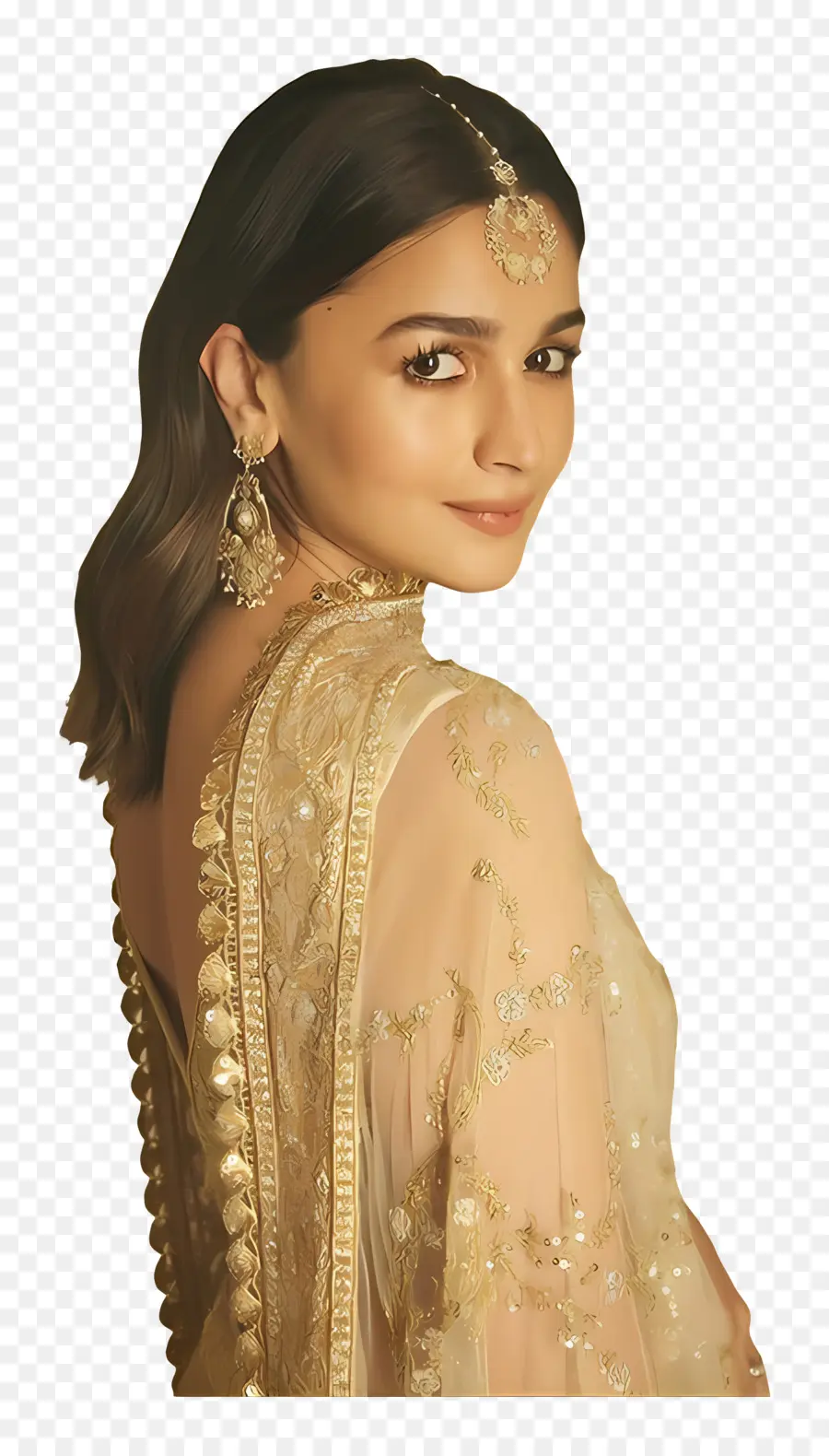 Alia Bhatt，ผู้หญิงในชุดดั้งเดิม PNG