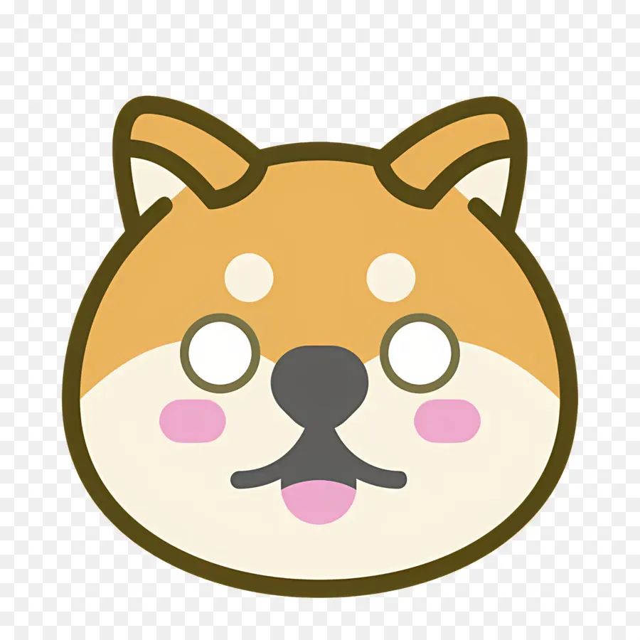 อีโมจิสุนัข，หน้า Shiba Inu PNG